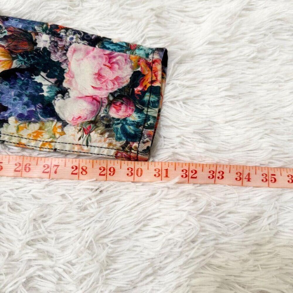 Women Sandro Flora Mid Waist Denim Skinny Jeans Vintage In Multi Color Size US 6 - Picture 4 of 8